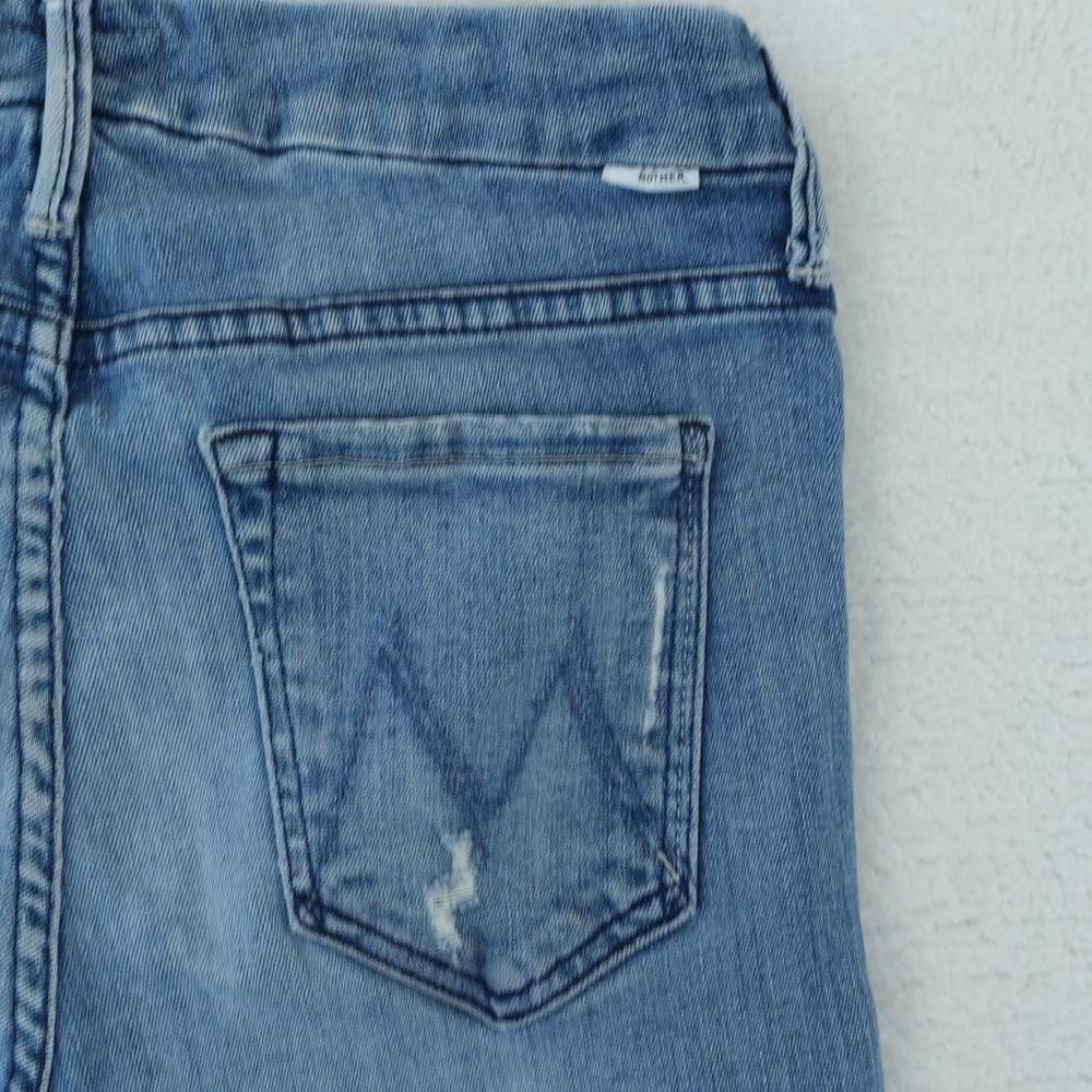 Mother The Looker Jeans Women's 27 Where There Is Smoke Ankle Step Fray‎ Skinny - Picture 8 of 16